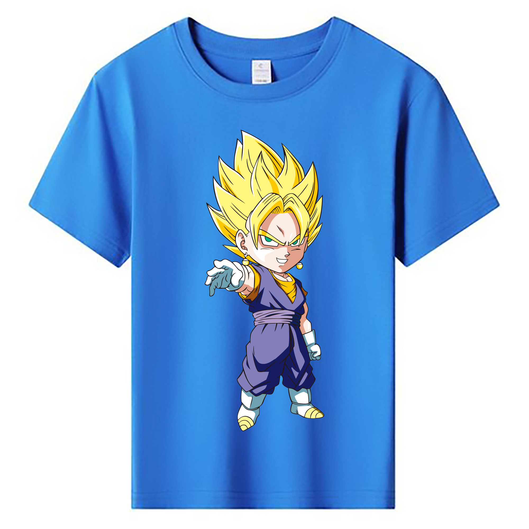 （画像用） ドラゴンボール ベジット DRAGON BALL Vegetto 綿100％キッズTシャツ（フロントプリント）